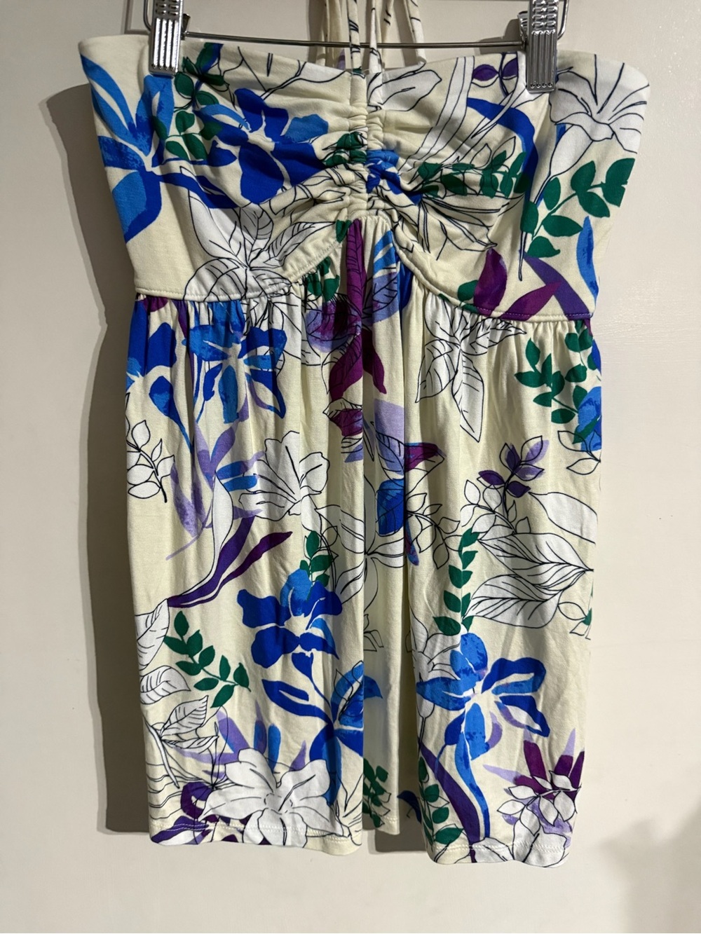 Isabel Maternity Floral Strapless Summer Tunic top size XS